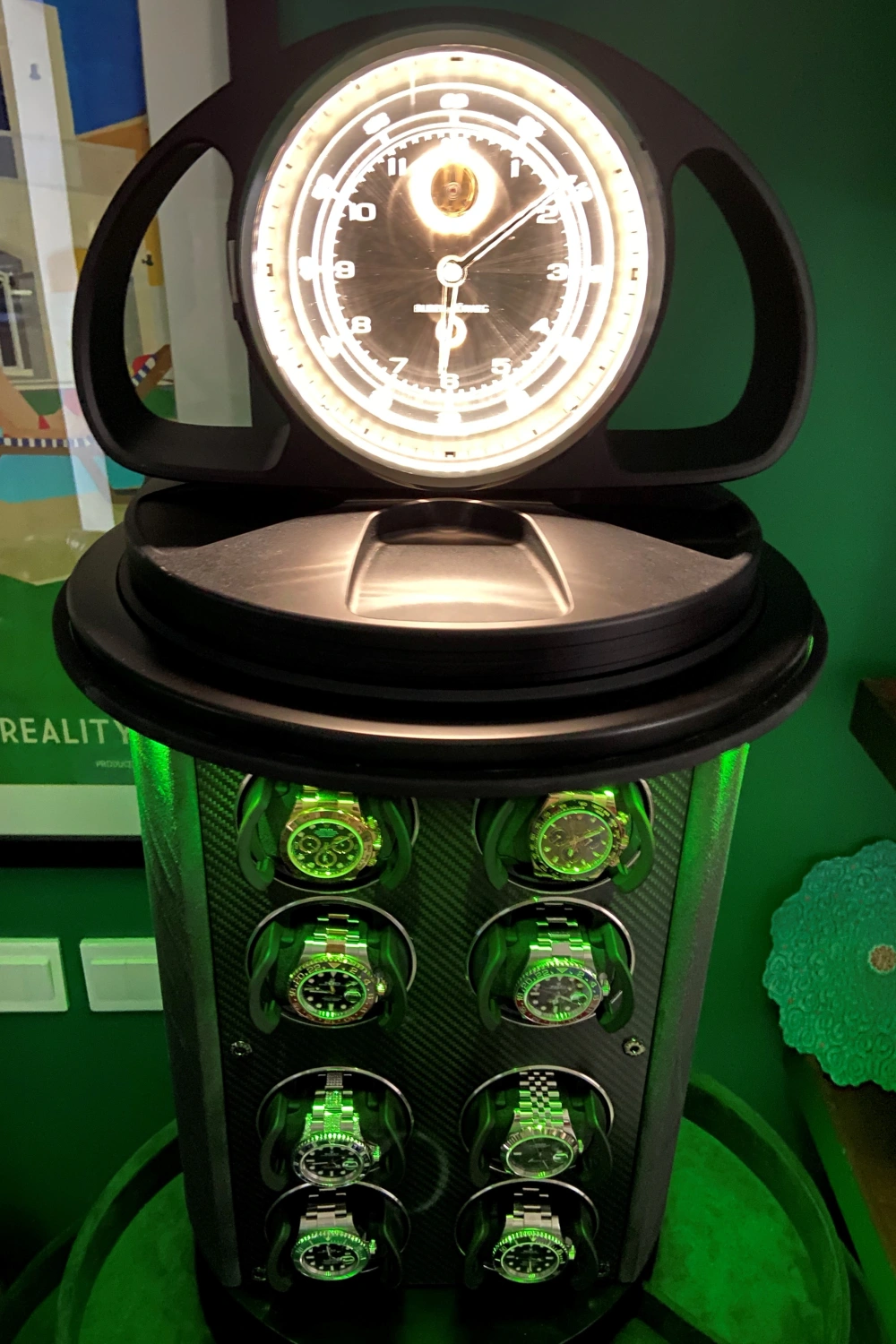 BUBEN&ZORWEG Time Mover® with Signature Clock and Green Accents — BUBEN&ZORWEG